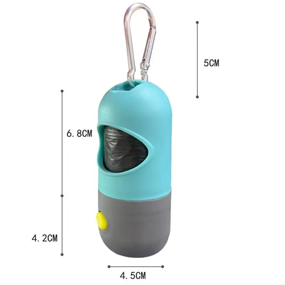 LED Dog Poop Bag Dispenser – Portable, Degradable Waste Bags