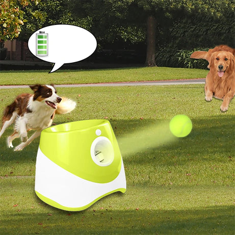Automatic Dog Tennis Launcher Toy - Interactive Mini Throwing Machine