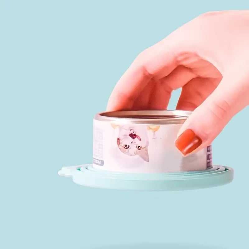 Reusable Silicone Pet Can Lid, BPA-Free, Fits Most Cans