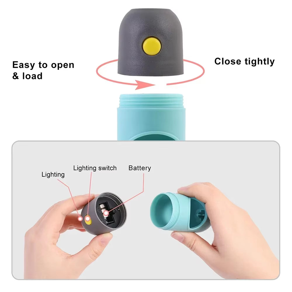 LED Dog Poop Bag Dispenser – Portable, Degradable Waste Bags