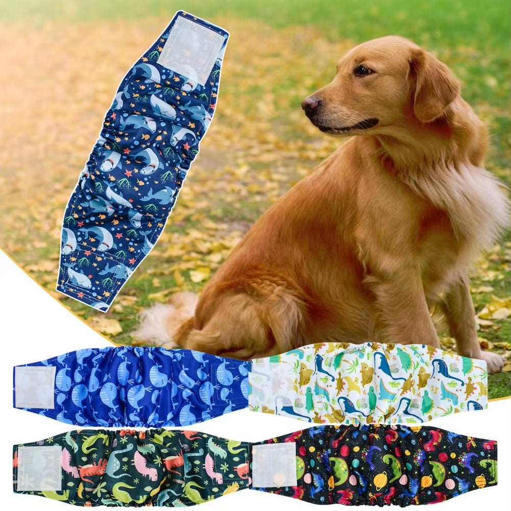 Adjustable Leakproof Male Dog Belly Band Diapers