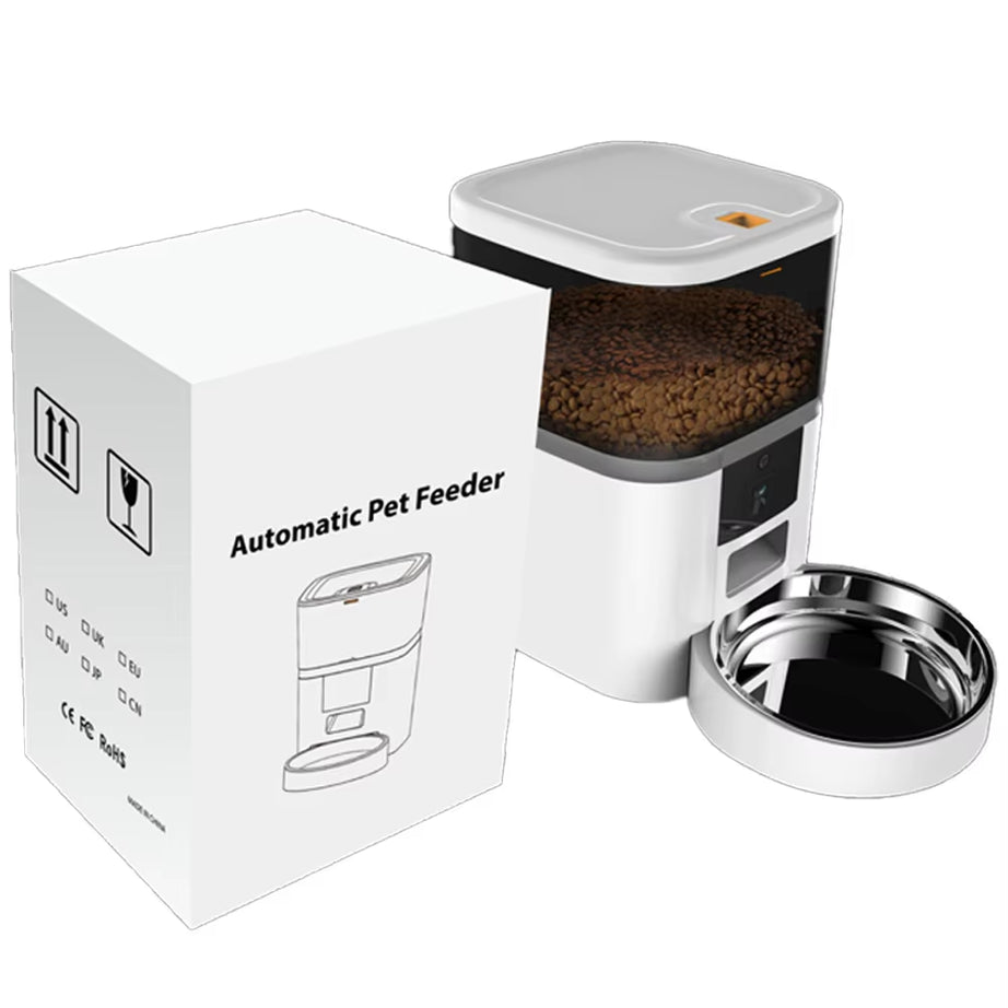 4L Smart Pet Feeder with Camera & App Control, Auto Dispenser
