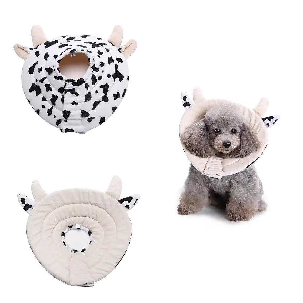 Flower Shape Dog Surgery Collar, Anti-Barking, Pomeranian Recovery