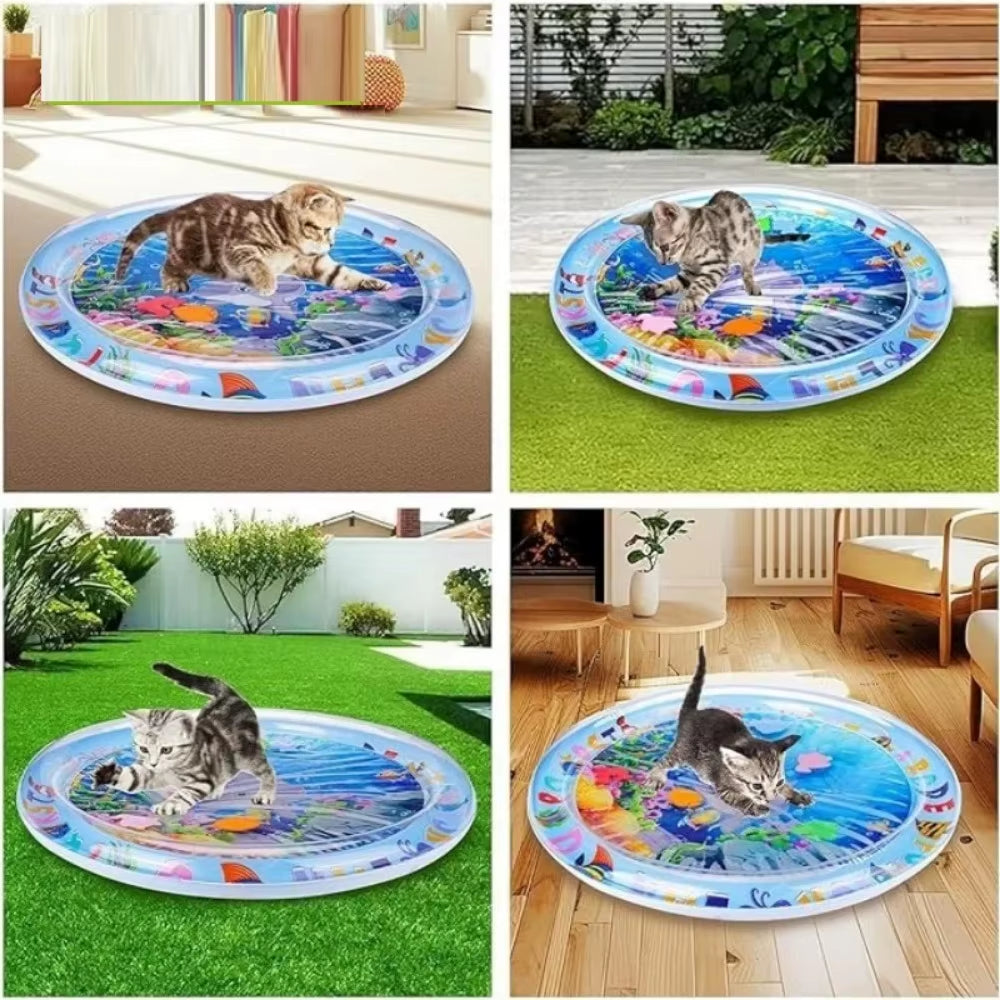 Sensory Water Mat Thickened Sensor Play Water Sensor Cat Mat Pet Supplies Cleaning Cooling Mat Summer Cat Pets Accessories