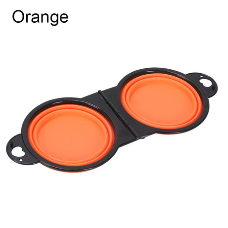 Collapsible Double Dog Bowl