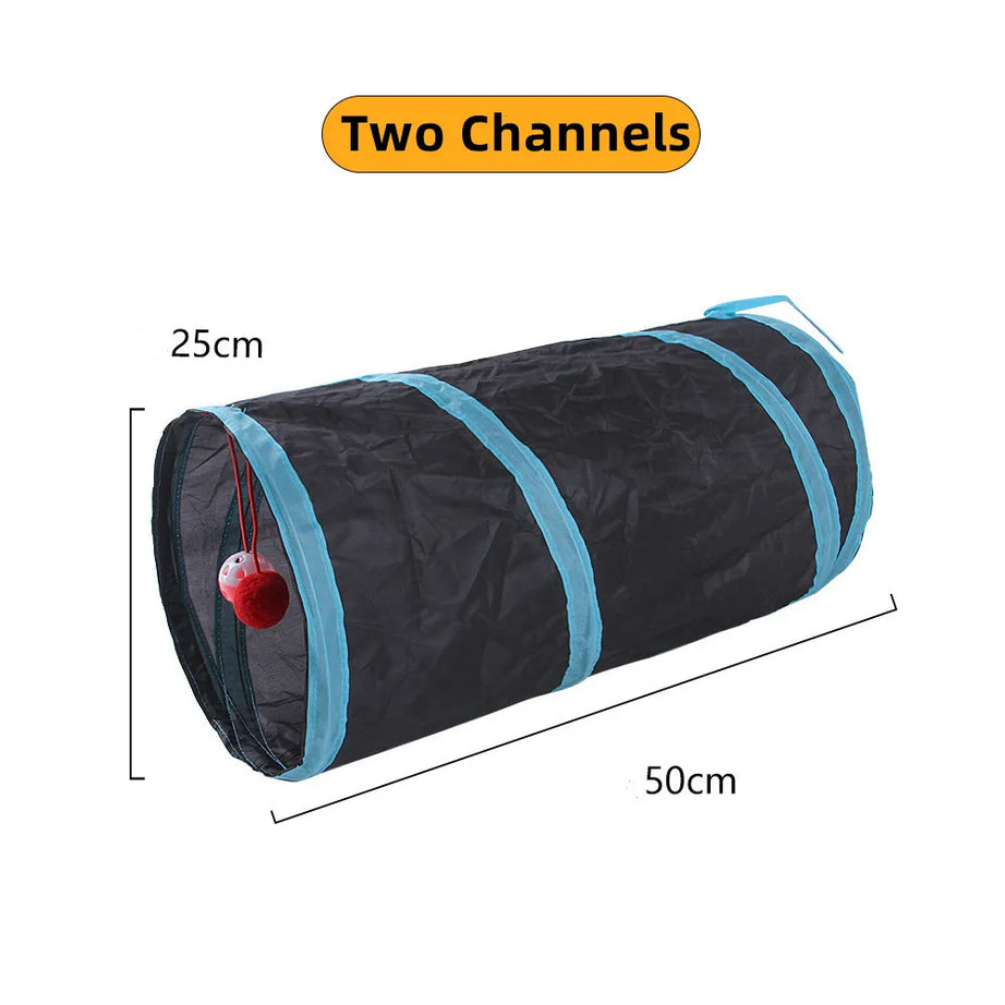 Foldable Cat Tunnel Toy, Breathable, Indoor Play
