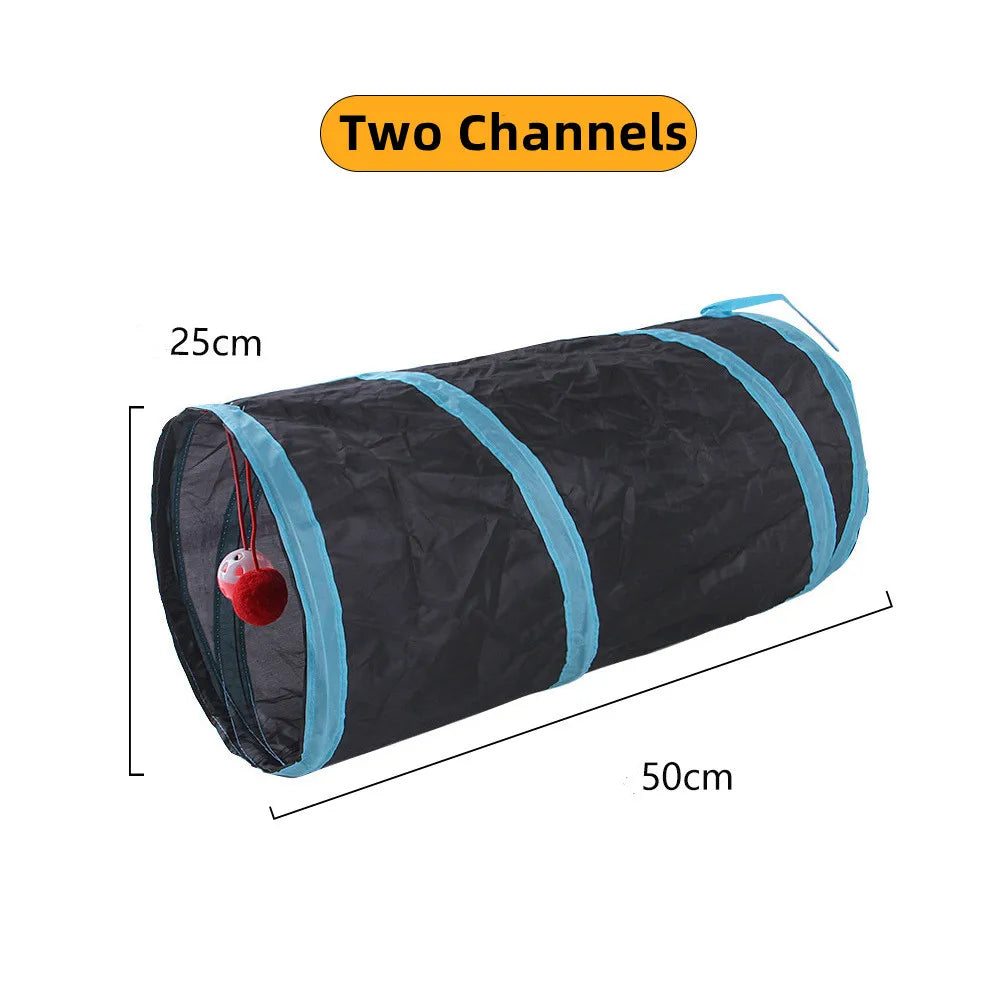 Foldable Cat Tunnel Toy, Breathable, Indoor Play