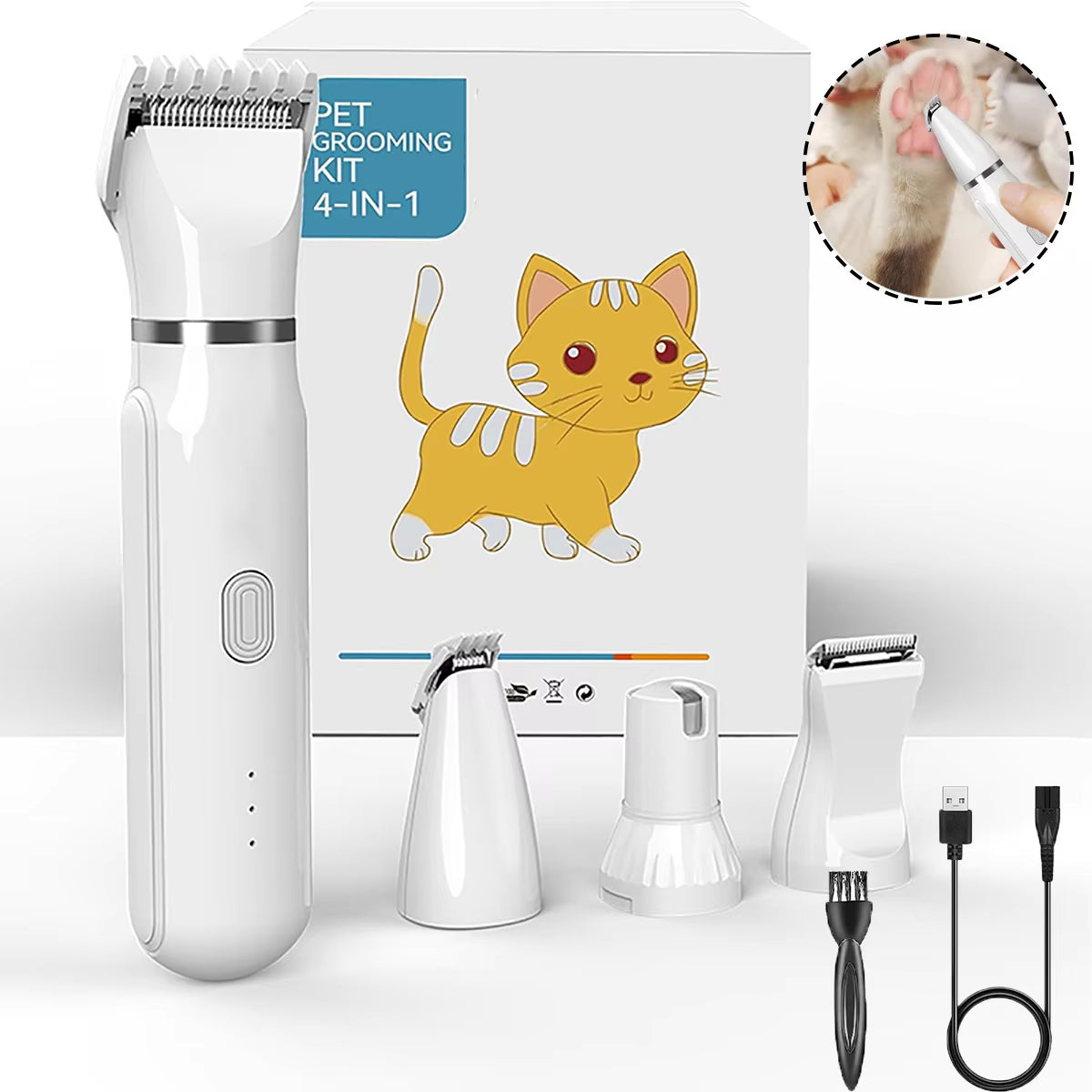 Pet 4-In-1 Pet Grooming Kit