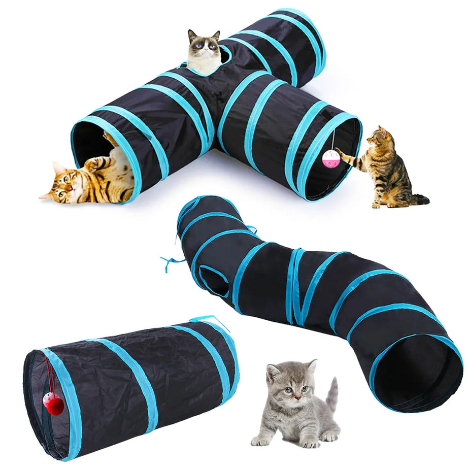 Foldable Cat Tunnel Toy, Breathable, Indoor Play