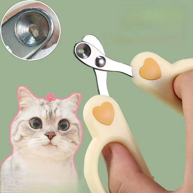 Stainless Steel Cat & Dog Nail Clippers, Pet Claw Trimmer