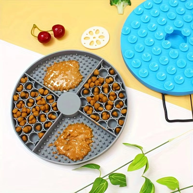 Silicone Dog Feeding Mat with Suction Cup & Anxiety-Relief