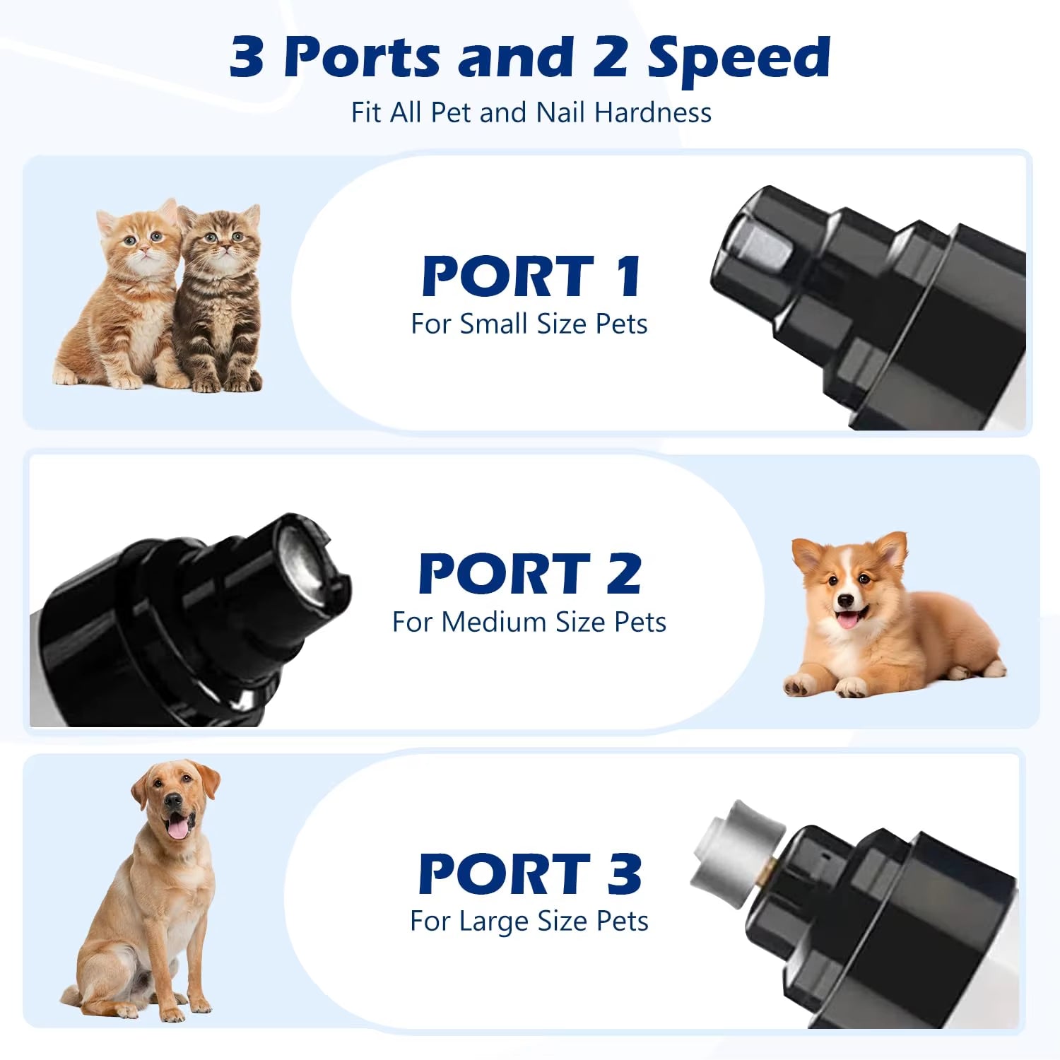 Silent Grind Pro Dog Nail Trimmer – Electric Pet Grooming Tool