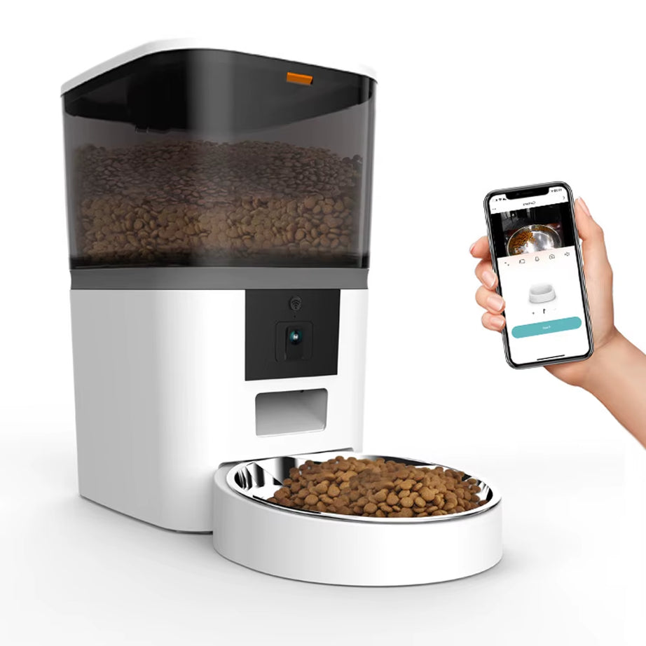 4L Smart Pet Feeder with Camera & App Control, Auto Dispenser