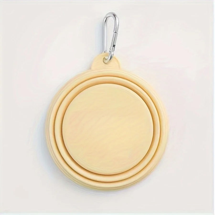 Portable Silicone Pet Bowl – Folding Travel Feeder Tray