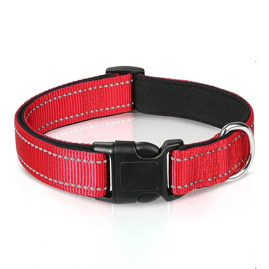 Reflective Adjustable Dog Collar - Soft, Safe & Cute Fit
