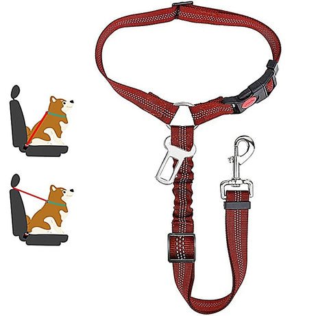 2-in-1 Dog Harness Leash & Car Seat Belt for Pets