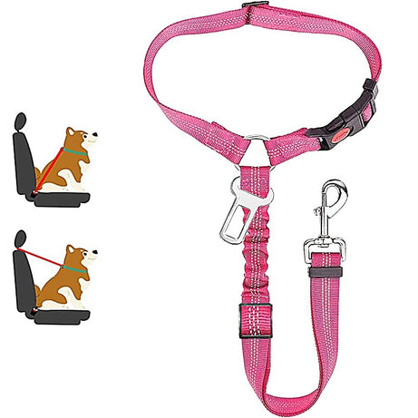 2-in-1 Dog Harness Leash & Car Seat Belt for Pets