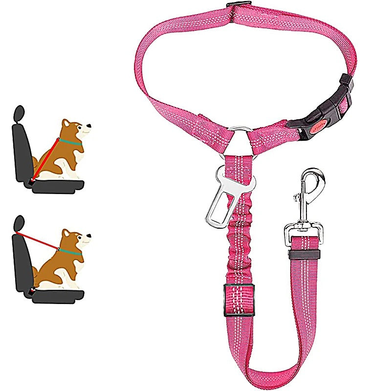 2-in-1 Dog Harness Leash & Car Seat Belt for Pets
