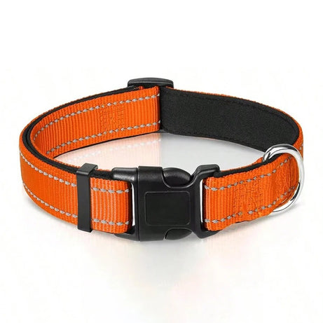 Reflective Adjustable Dog Collar - Soft, Safe & Cute Fit
