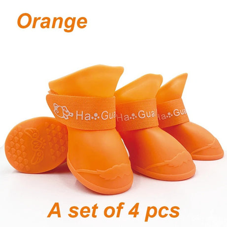 Dog Rain Boots Waterproof Non-Slip Shoes for Small Pets