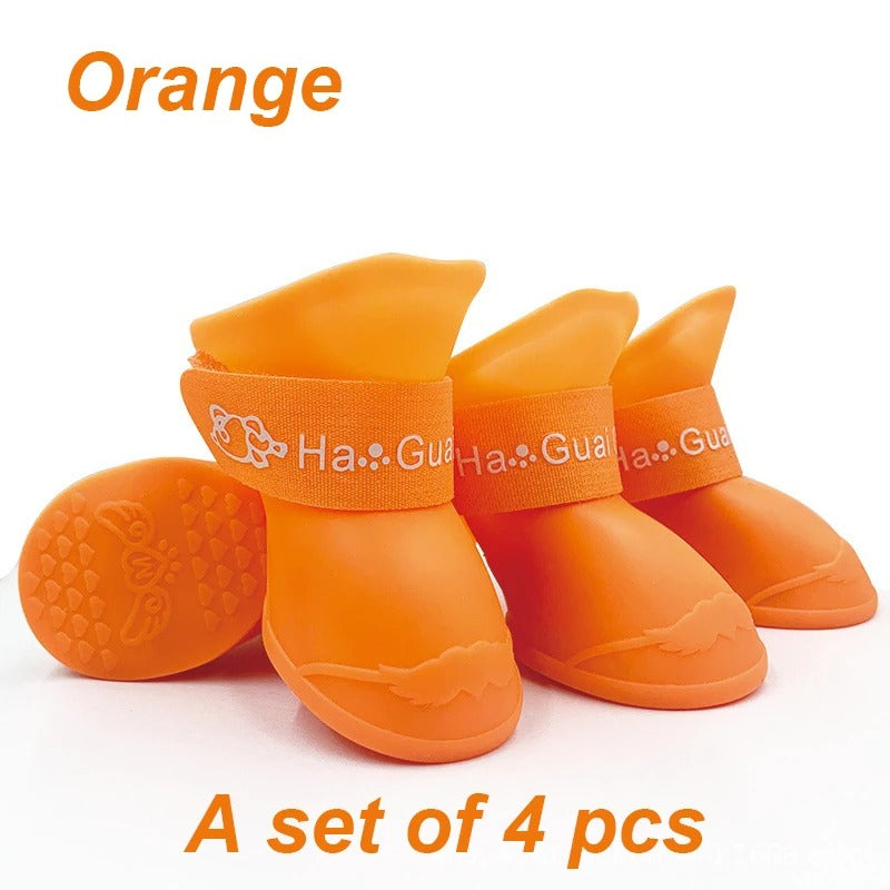 Dog Rain Boots Waterproof Non-Slip Shoes for Small Pets