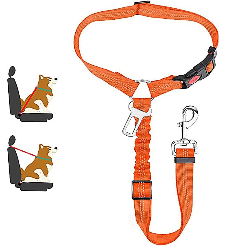 2-in-1 Dog Harness Leash & Car Seat Belt for Pets