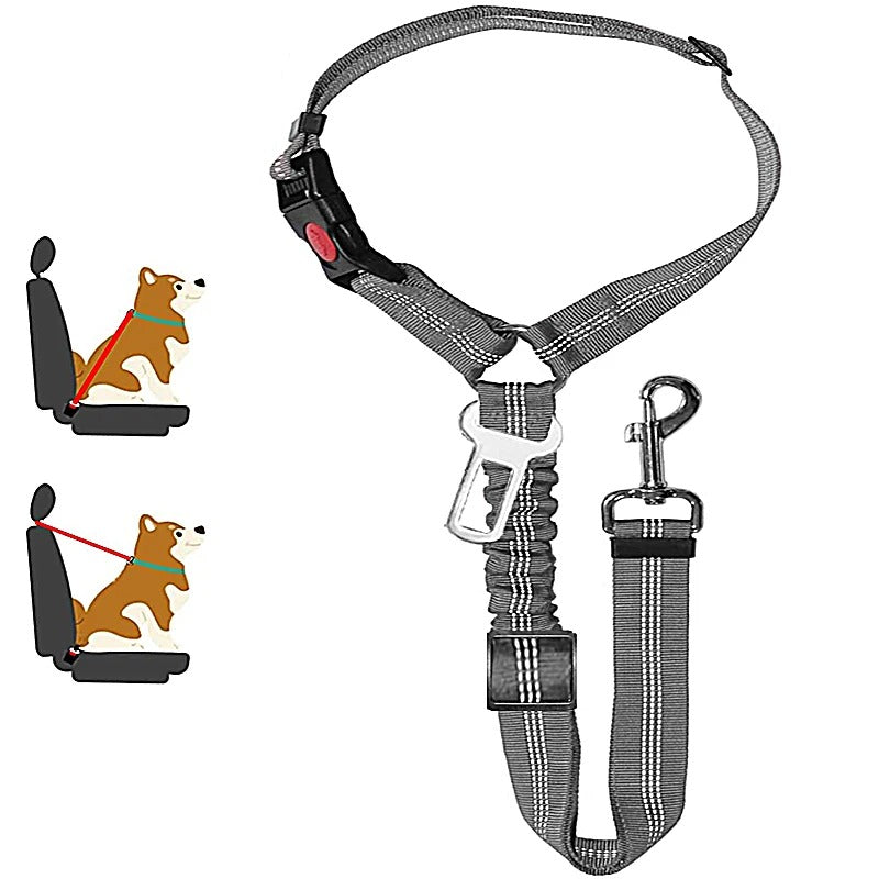 2-in-1 Dog Harness Leash & Car Seat Belt for Pets