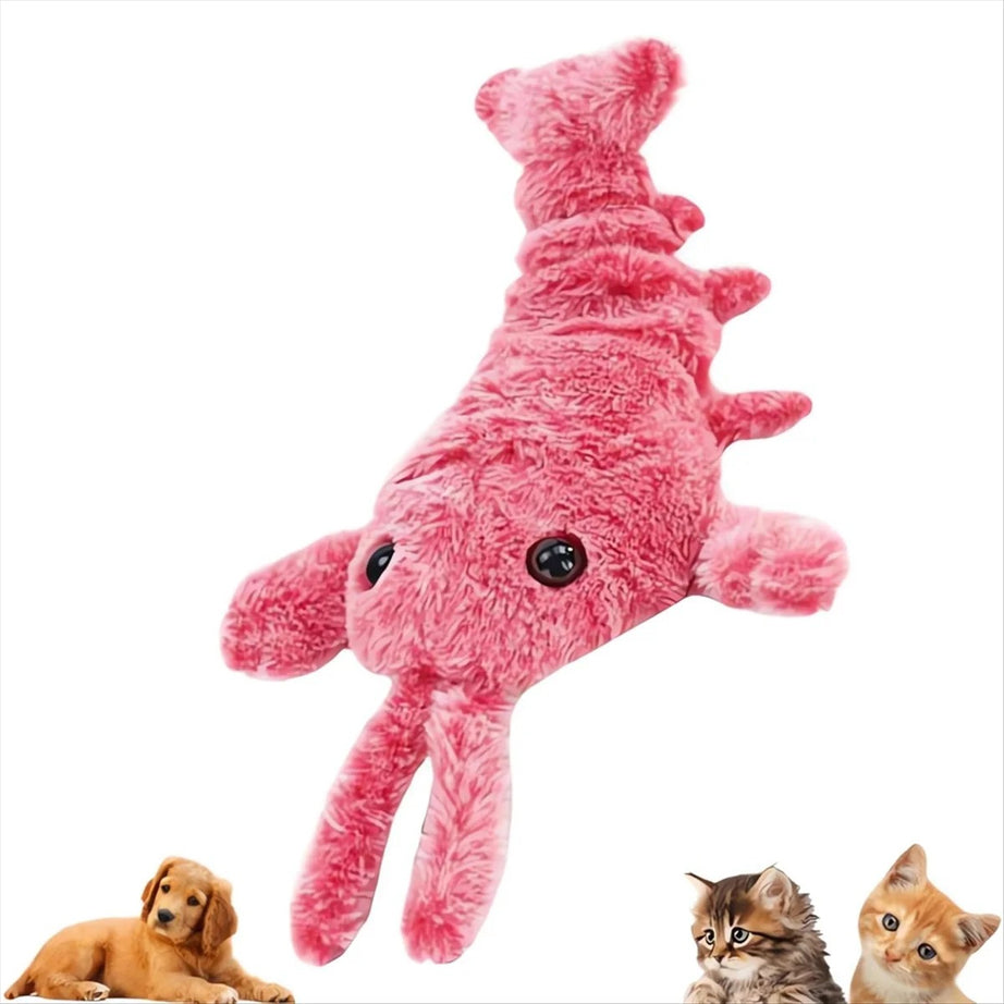 USB Jumping Lobster Cat Toy – Plush, Electric, Rechargeable