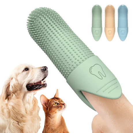 360° Dog Finger Toothbrush – Silicone Pet Dental Care
