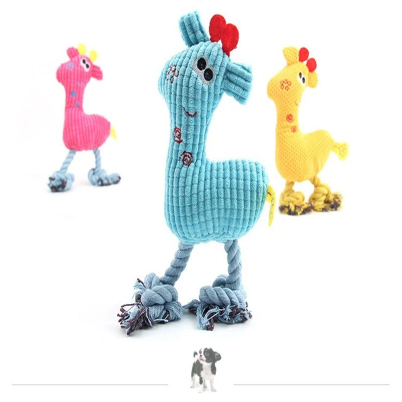 Dog Voice Toy Plush Sika Deer – Knitted, Durable, Bite-Resistant