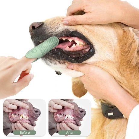 360° Dog Finger Toothbrush – Silicone Pet Dental Care