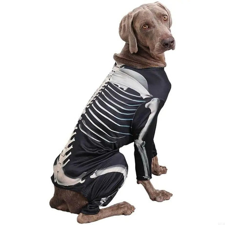 Dog Skeleton Hoodie – Four-Leg Pet Pullover Costume