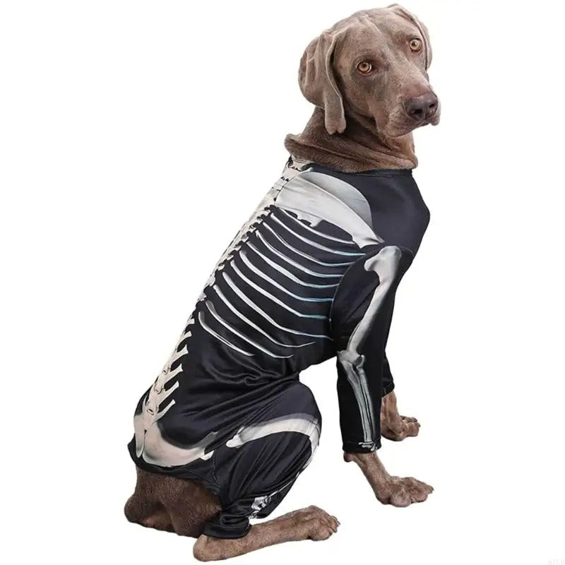 Dog Skeleton Hoodie – Four-Leg Pet Pullover Costume