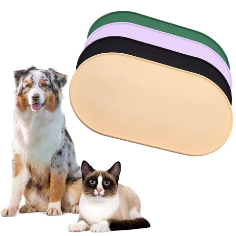 Waterproof Silicone Pet Feeding Mat for Dogs & Cats