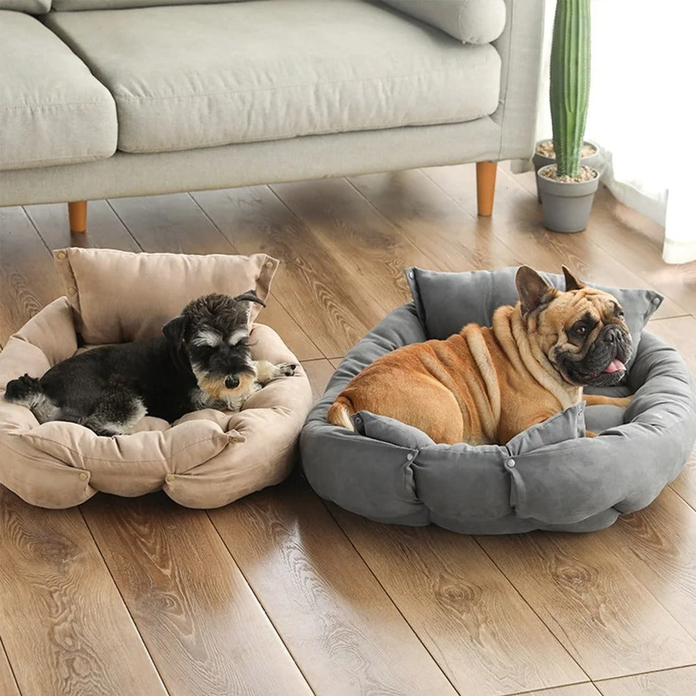 3-in-1 Dog Cat Bed Sofa Mat – Warm Winter Pet Cushion Nest