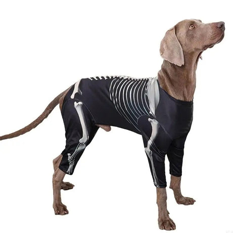 Dog Skeleton Hoodie – Four-Leg Pet Pullover Costume