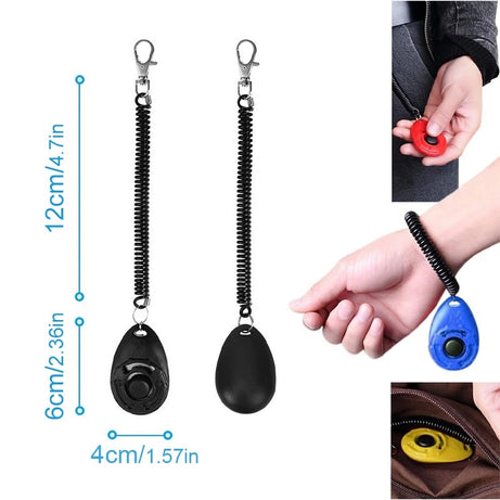 Pet Training Clicker with Wrist Strap for Dogs & Cats