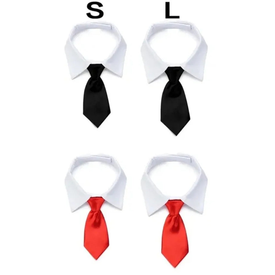 Adjustable Puppy Bow Tie Collar for Small Dogs & Cats