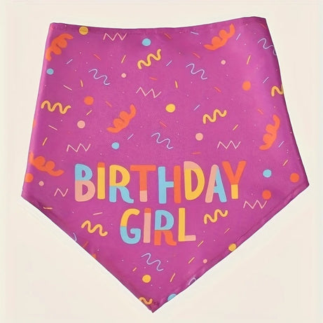 Dog Birthday Party Triangle Bib Scarf - Happy Birthday Pet Gear