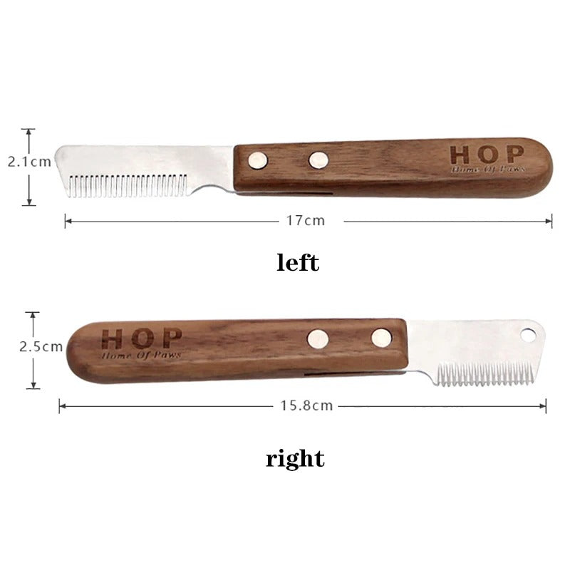 Dog Grooming Comb Stripping Knife for Undercoat Removal