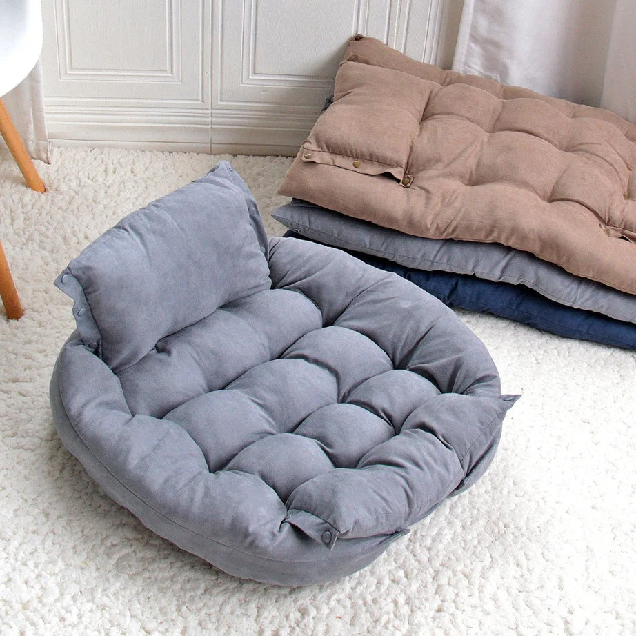 3-in-1 Dog Cat Bed Sofa Mat – Warm Winter Pet Cushion Nest