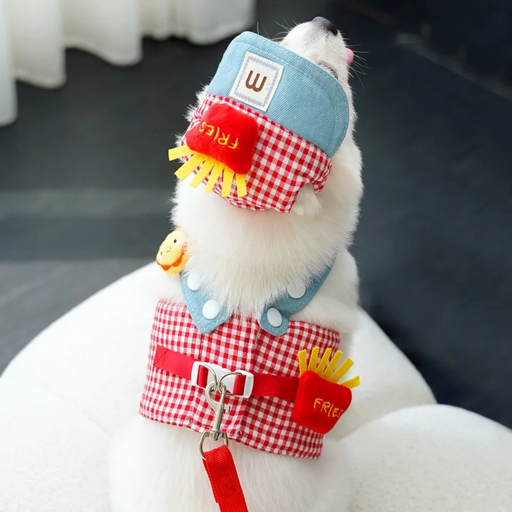 Duck Frog Pet Harness Set – Cats & Puppies, Breathable