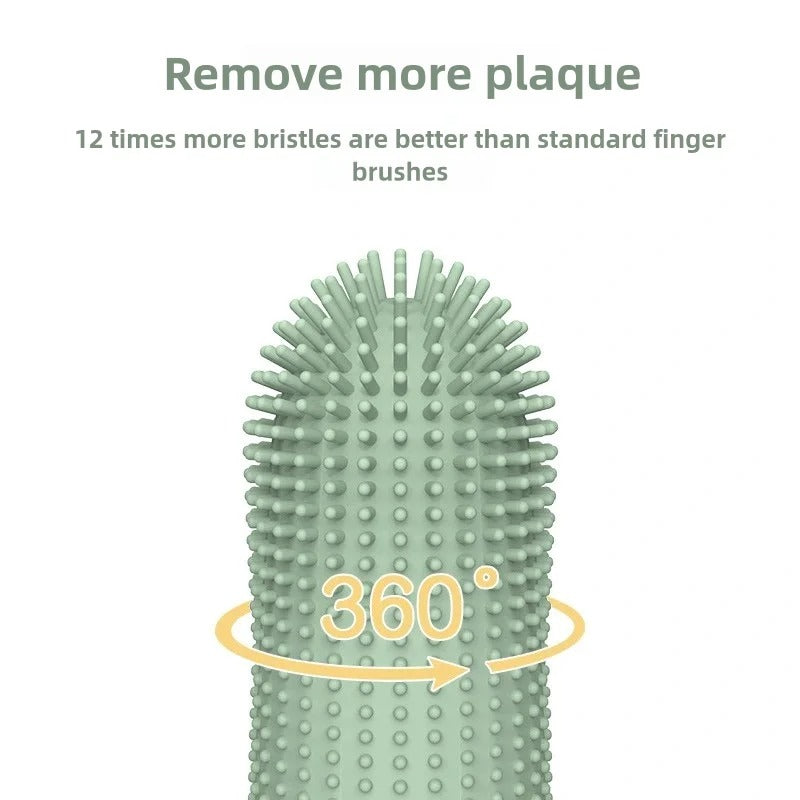 360° Dog Finger Toothbrush – Silicone Pet Dental Care