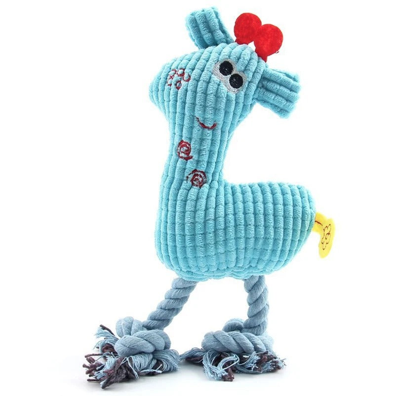 Dog Voice Toy Plush Sika Deer – Knitted, Durable, Bite-Resistant