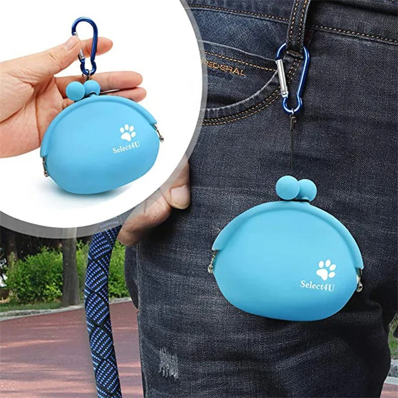 Silicone Dog Treat Bag for Training & Walking Outdoors
