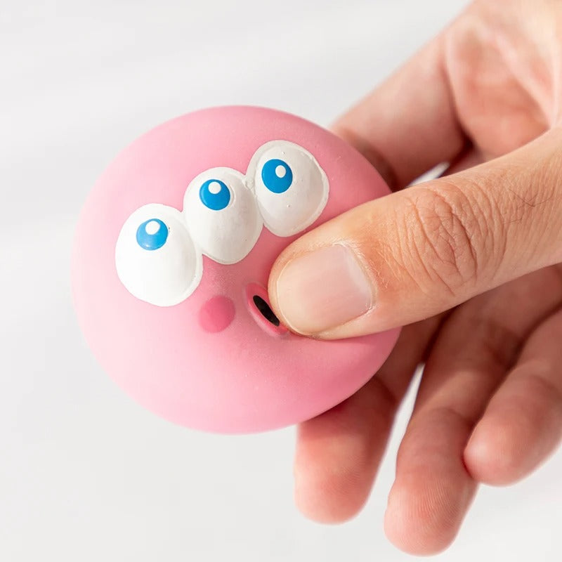 Durable Dog Chew Ball Toy with Squeaker & Teeth Cleaning