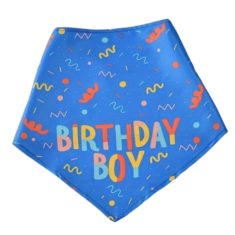 Dog Birthday Party Triangle Bib Scarf - Happy Birthday Pet Gear