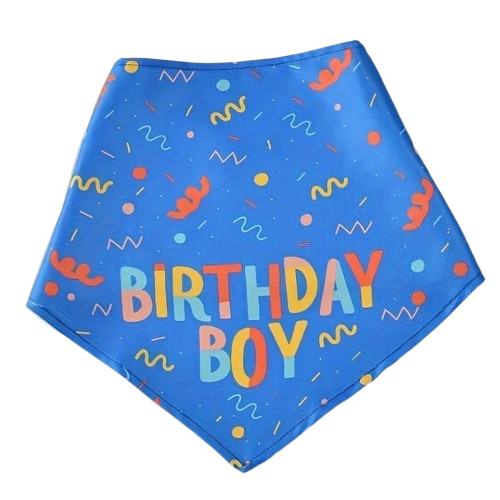 Dog Birthday Party Triangle Bib Scarf - Happy Birthday Pet Gear