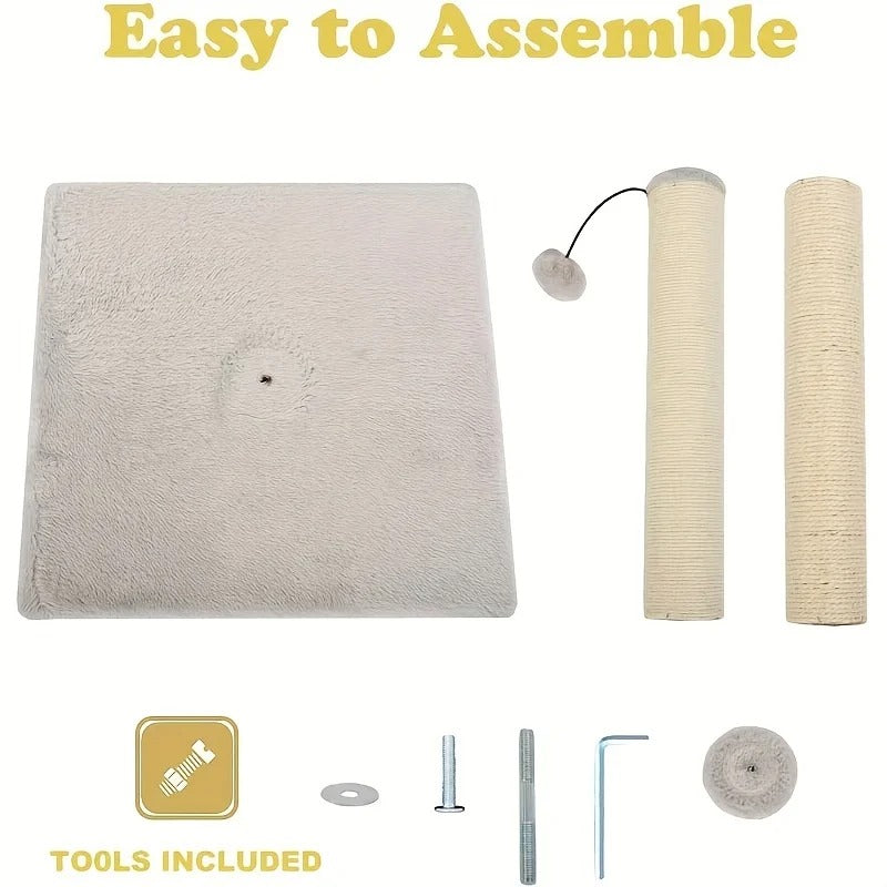 Modern Sisal Cat Tree – Safe, Stable Climber & Scratch Post