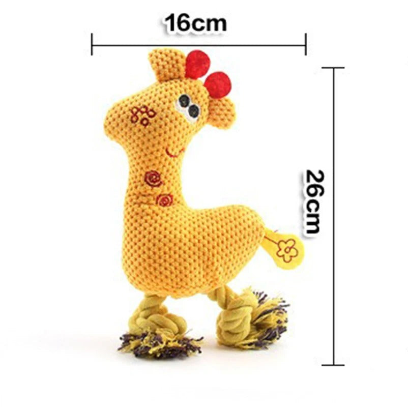 Dog Voice Toy Plush Sika Deer – Knitted, Durable, Bite-Resistant